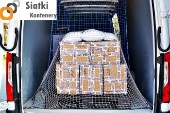 Kontenery - Polipropylenowa siatka - Polipropylenowe siatki zabezpieczające kontenery